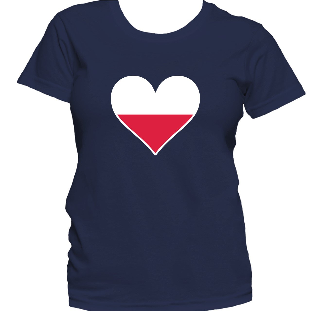 Polish Flag Heart Poland Love Women's T-Shirt