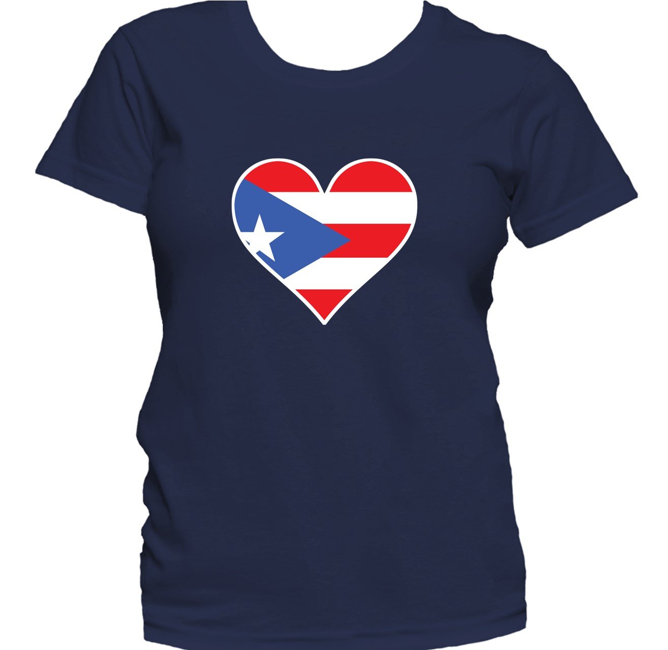 Puerto Rican Flag Heart Puerto Rico Love Women's T-Shirt