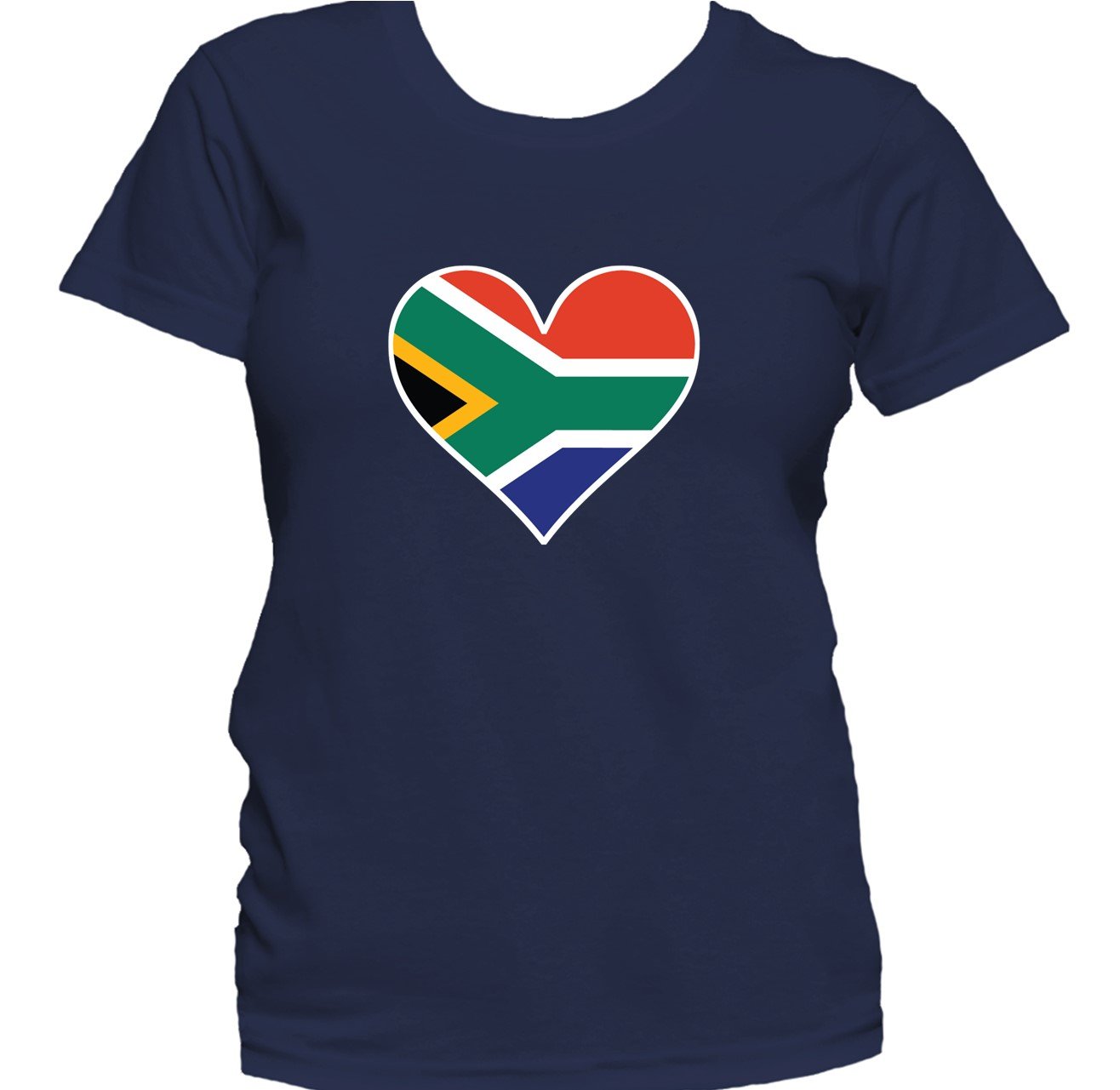 South African Flag Heart South Africa Love Women's T-Shirt