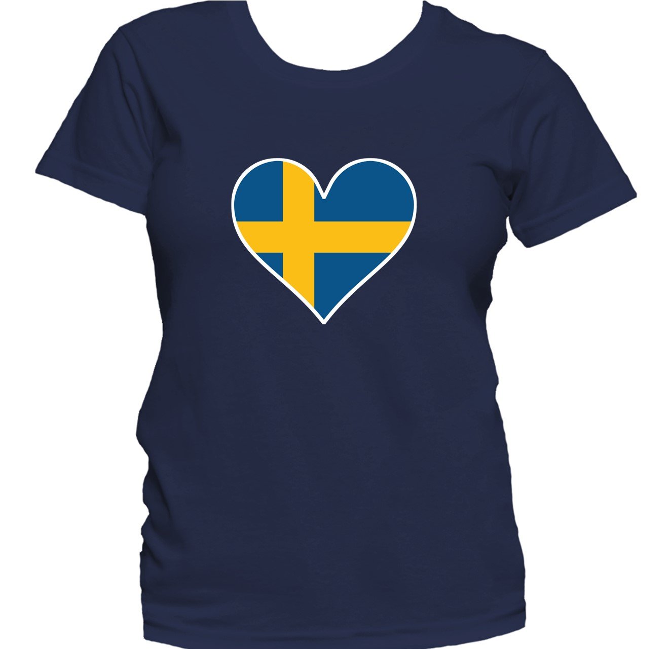 Swedish Flag Heart Sweden Love Women's T-Shirt