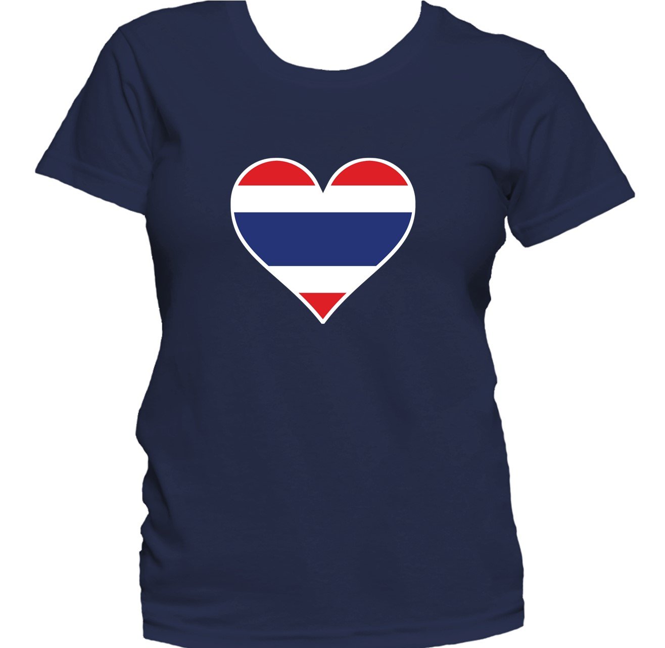 Thai Flag Heart Thailand Love Women's T-Shirt