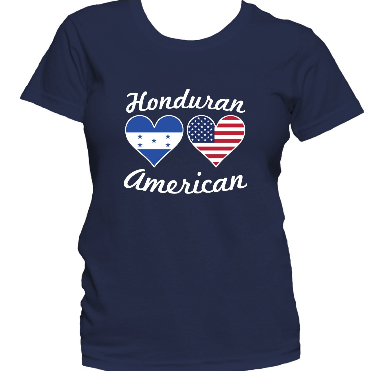 Honduran American Heart Flags Women's T-Shirt