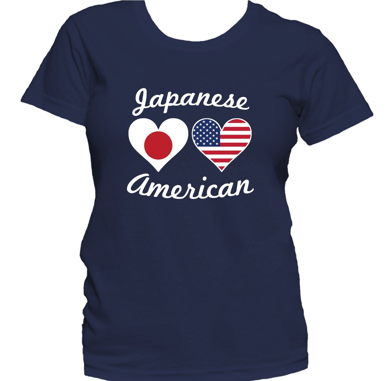 Japanese American Heart Flags Women's T-Shirt