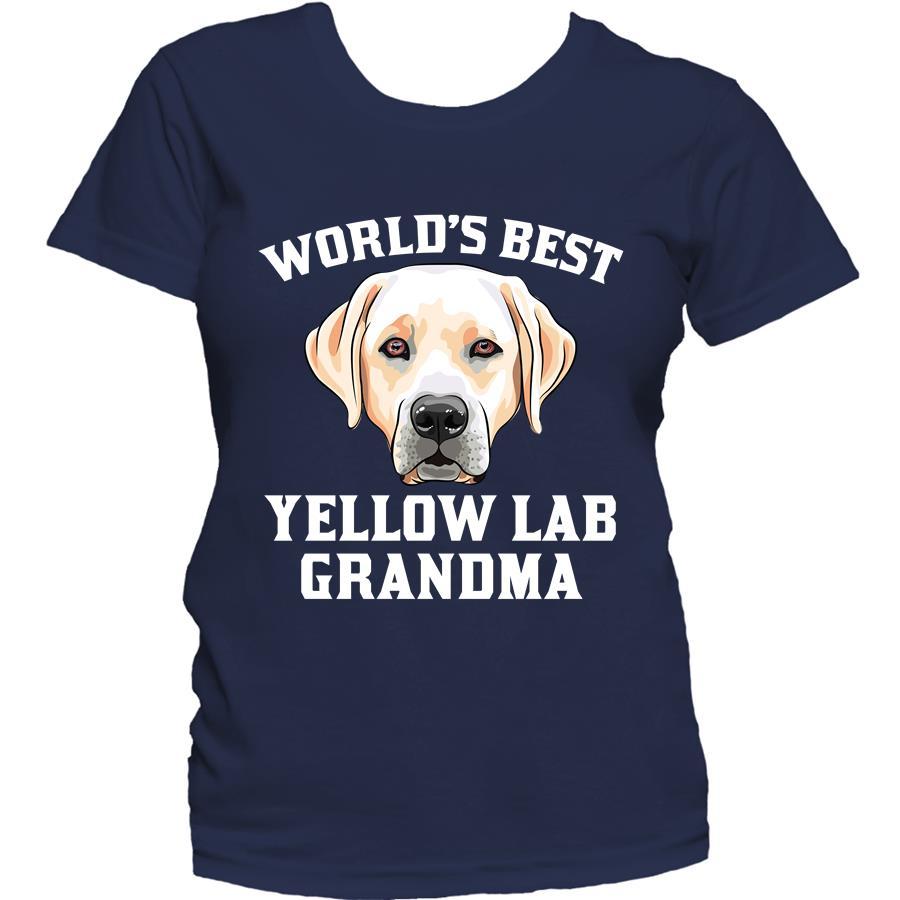 World's Best Yellow Lab Grandma Dog Women's T-Shirt