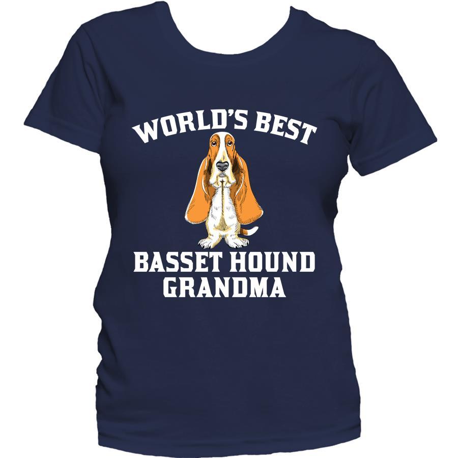 World's Best Basset Hound Grandma Dog Women's T-Shirt