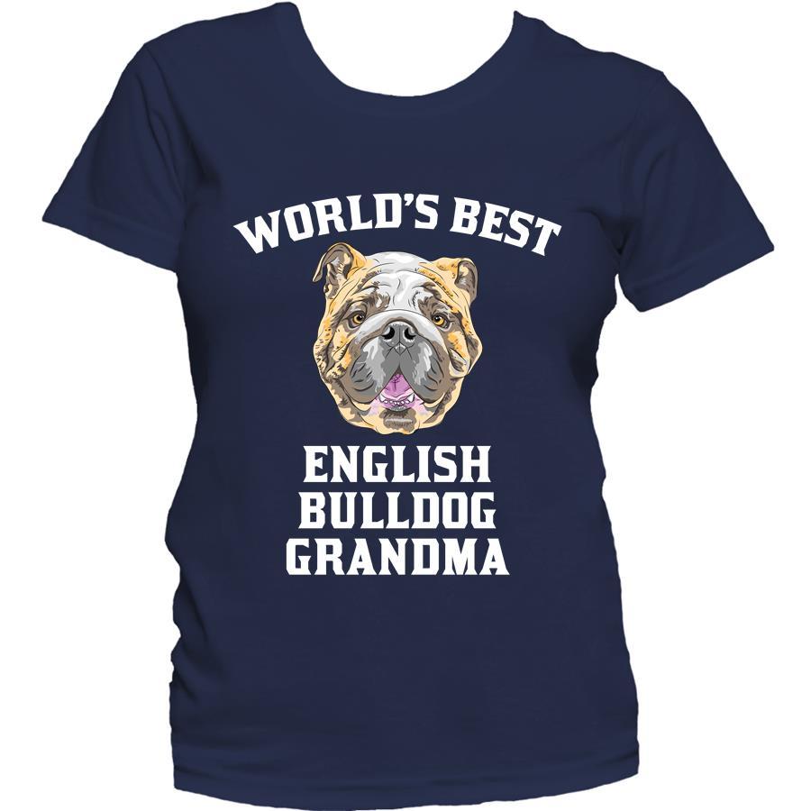 World's Best English Bulldog Grandma Dog Women's T-Shirt