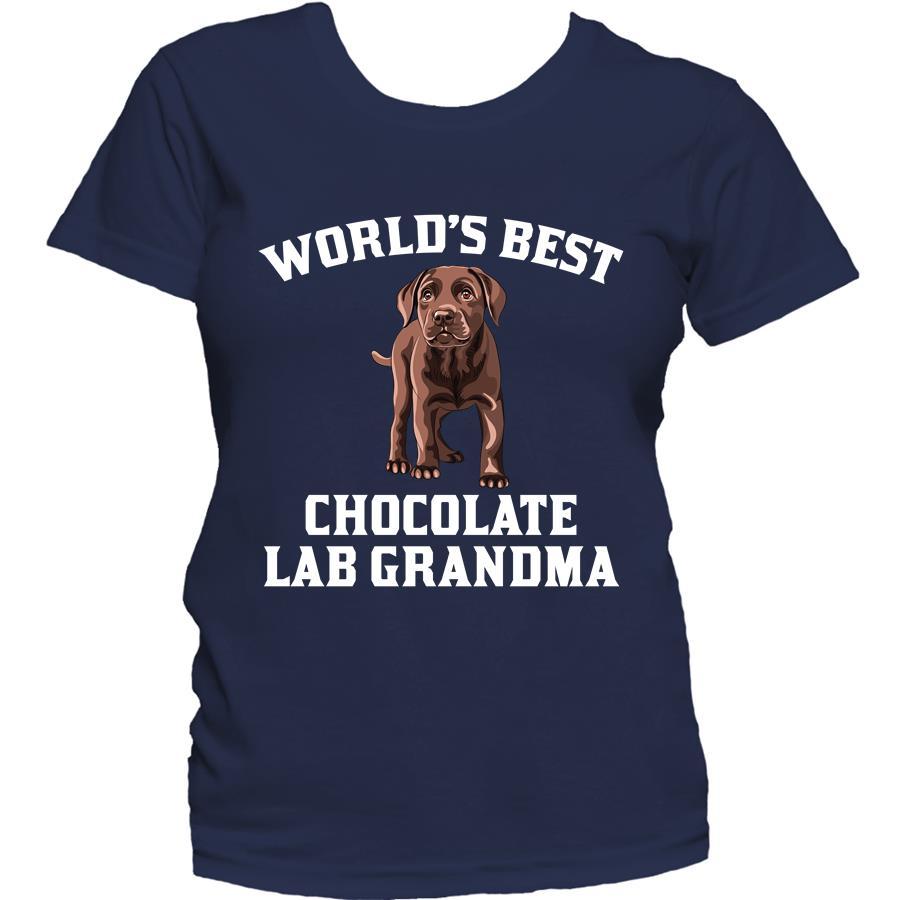 World's Best Chocolate Lab Grandma Dog Women's T-Shirt