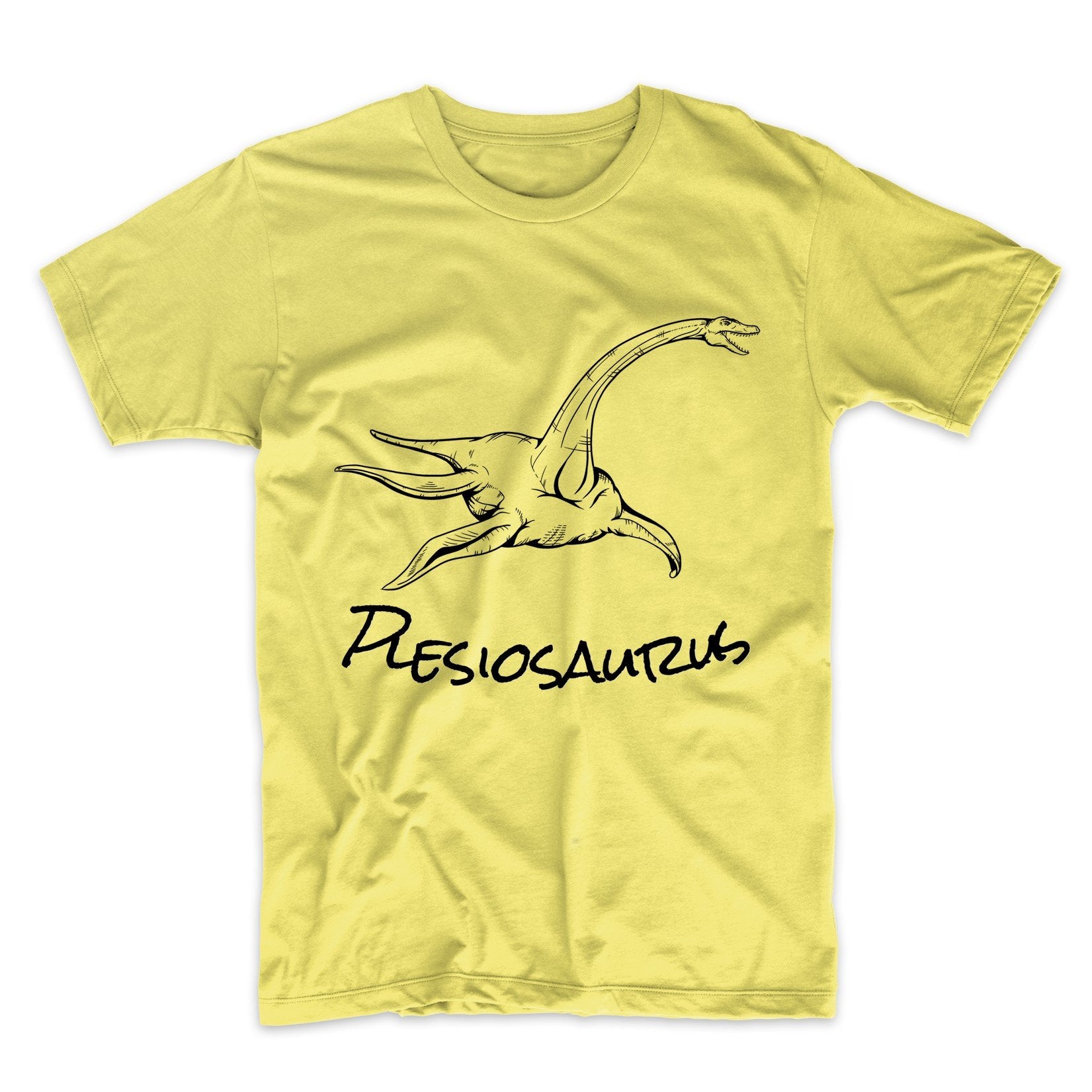 Plesiosaurus Sketch Cool Prehistoric Animal Dinosaur T-Shirt