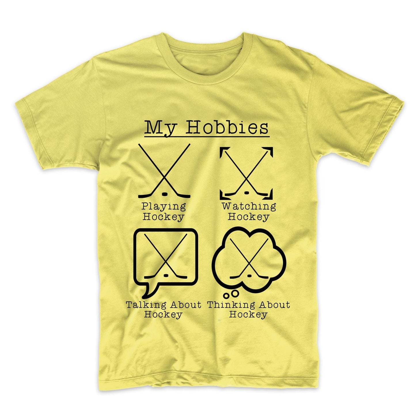 My Hobbies Playing Hockey Funny Hockey Player T-Shirt