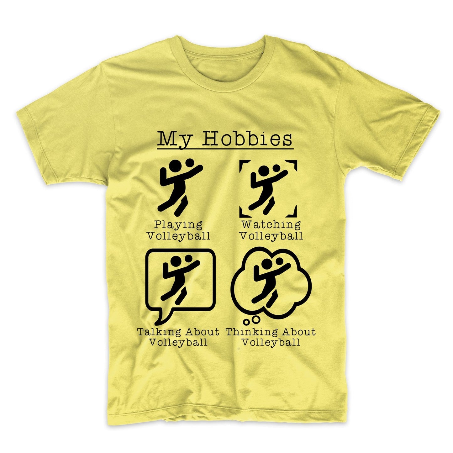 My Hobbies Playing Volleyball Funny Volleyball Player T-Shirt