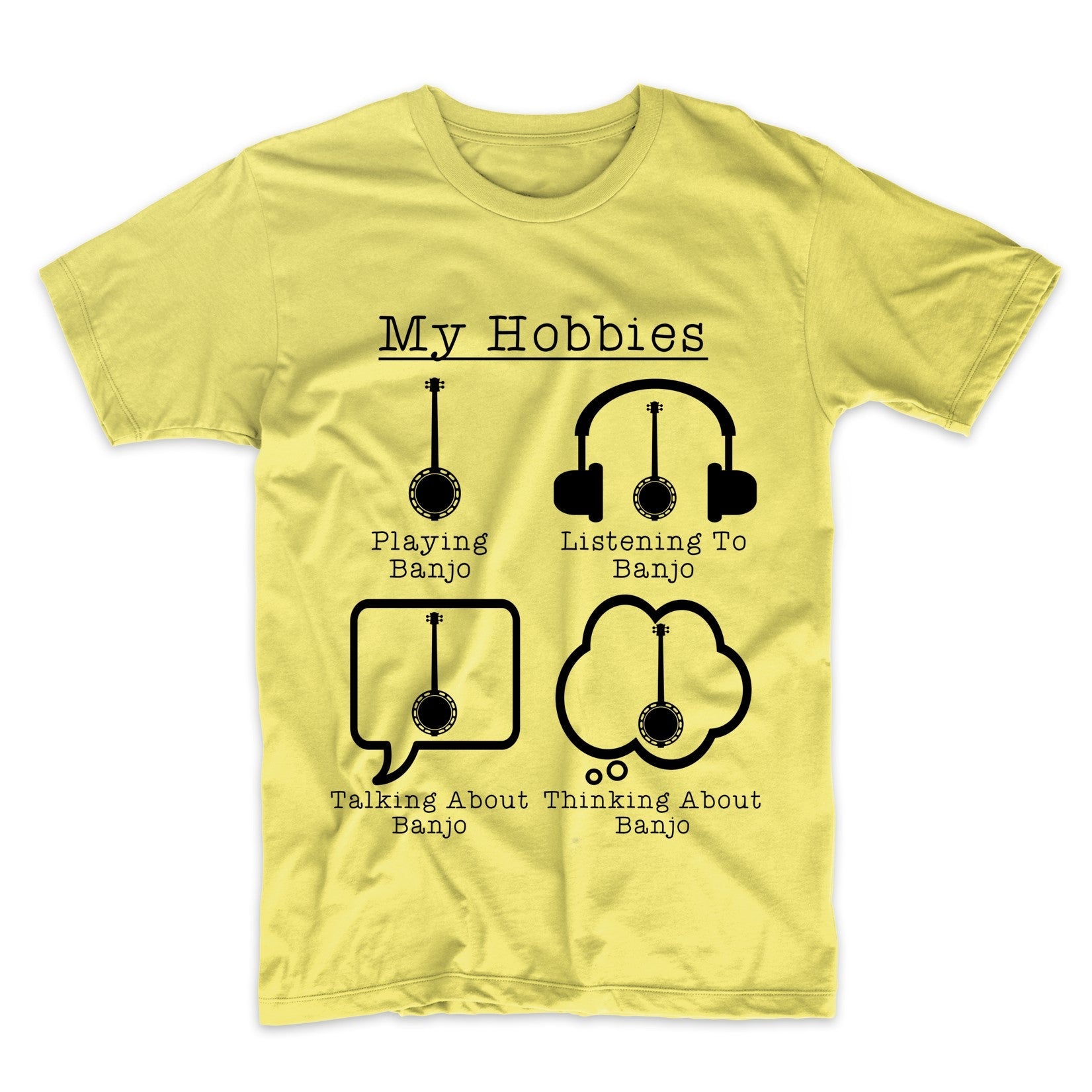 My Hobbies Playing Banjo Funny Banjo Player T-Shirt