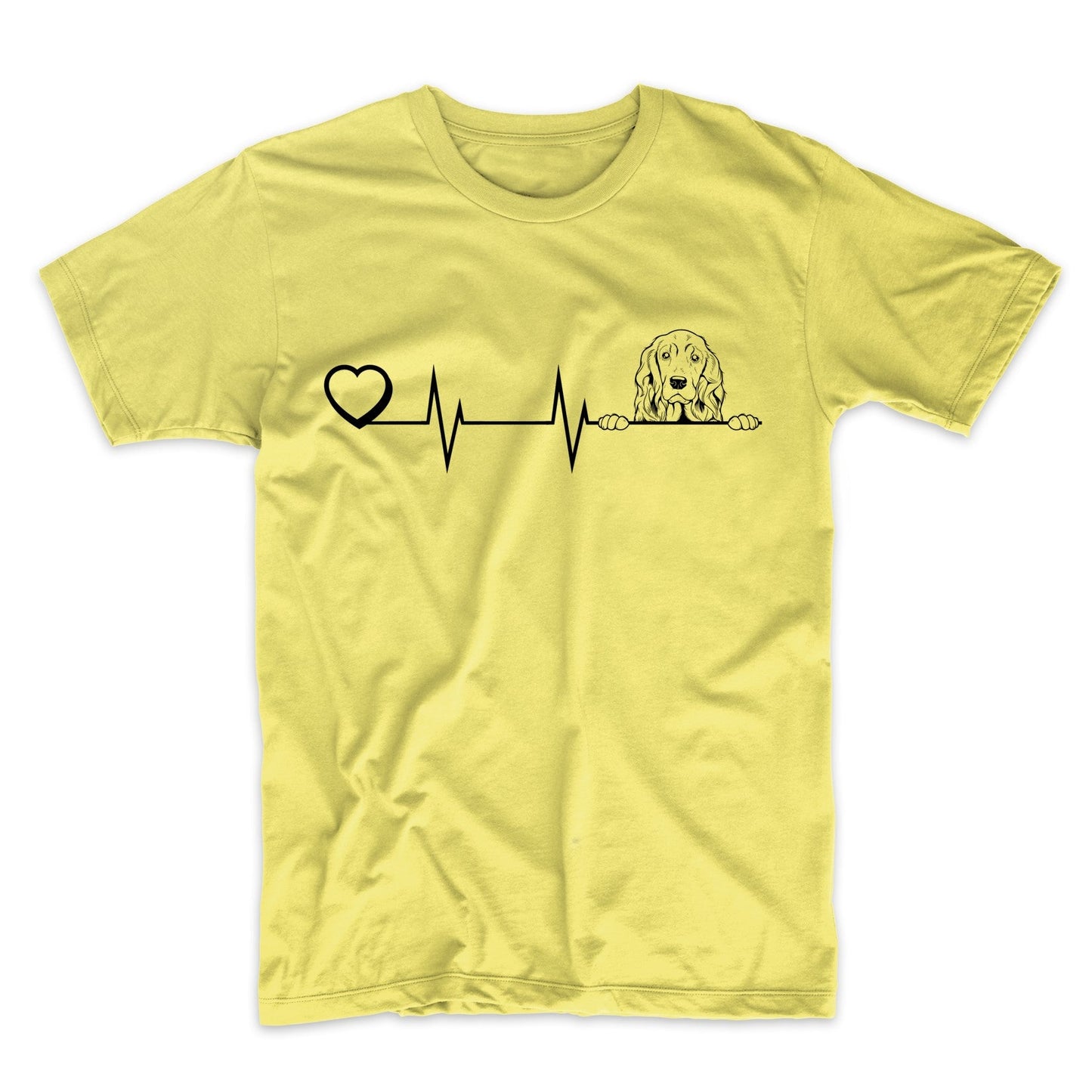 Heart Heartbeat Line Chart Cocker Spaniel Dog Breed T-Shirt