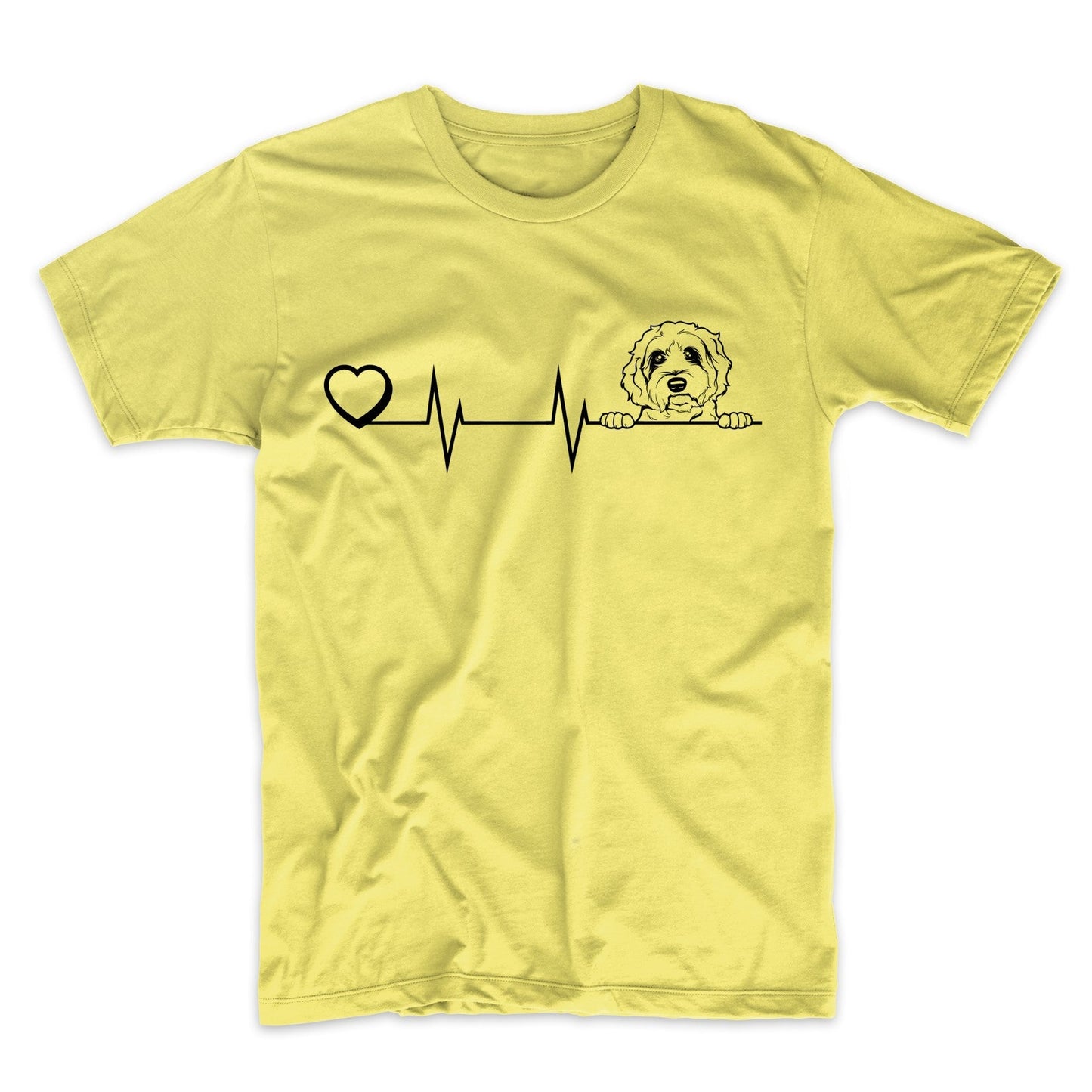 Heart Heartbeat Line Chart Labradoodle Dog Breed T-Shirt