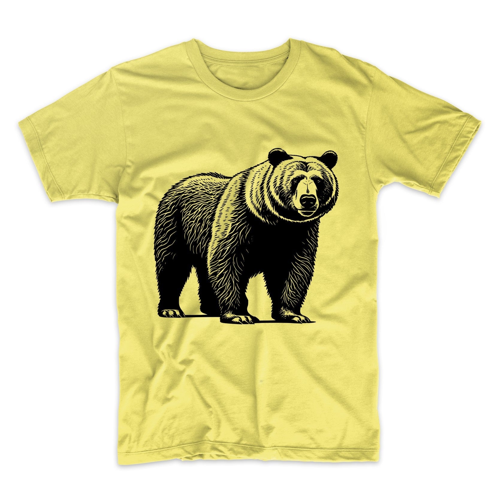 Grizzly Bear Minimalist Animal T-Shirt