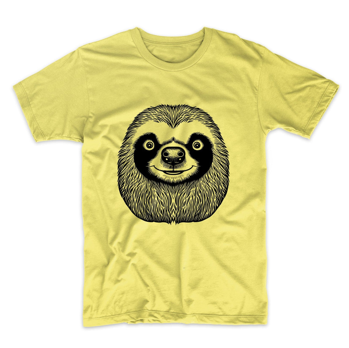 Sloth Face Cute Minimalist Animal T-Shirt