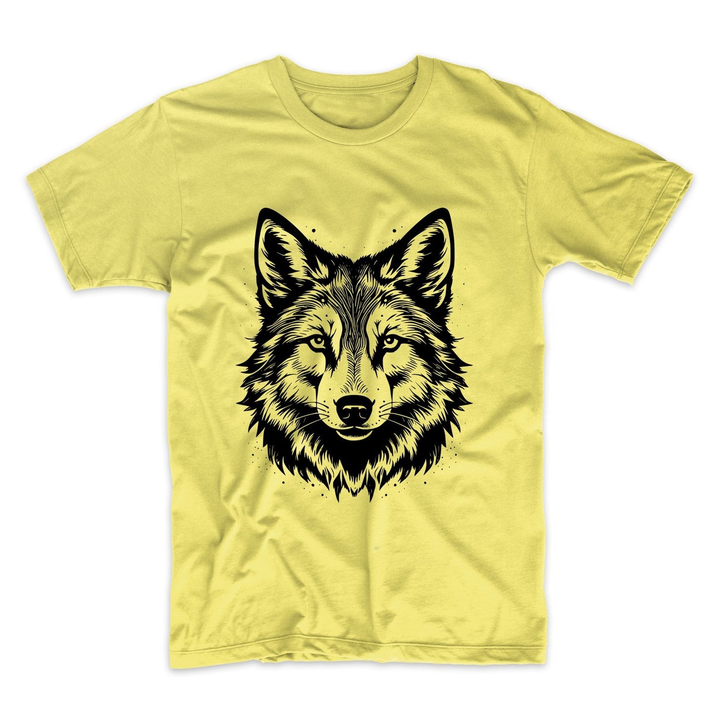 Wolf Face Minimalist Animal Nature T-Shirt